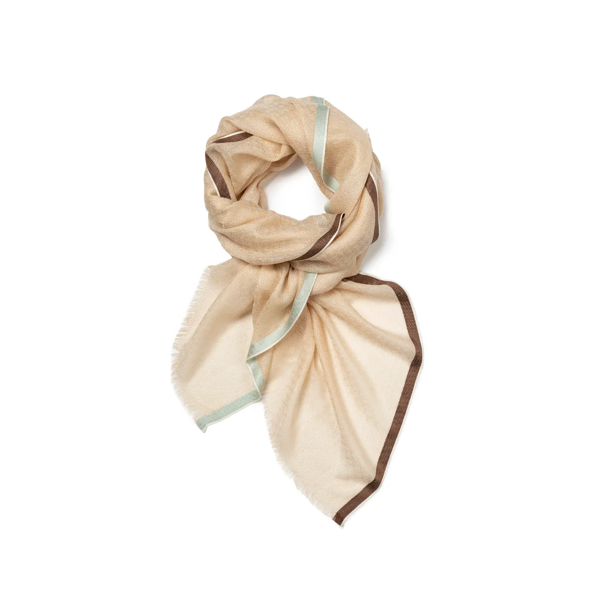 100% Cashmere Scarf - Sand