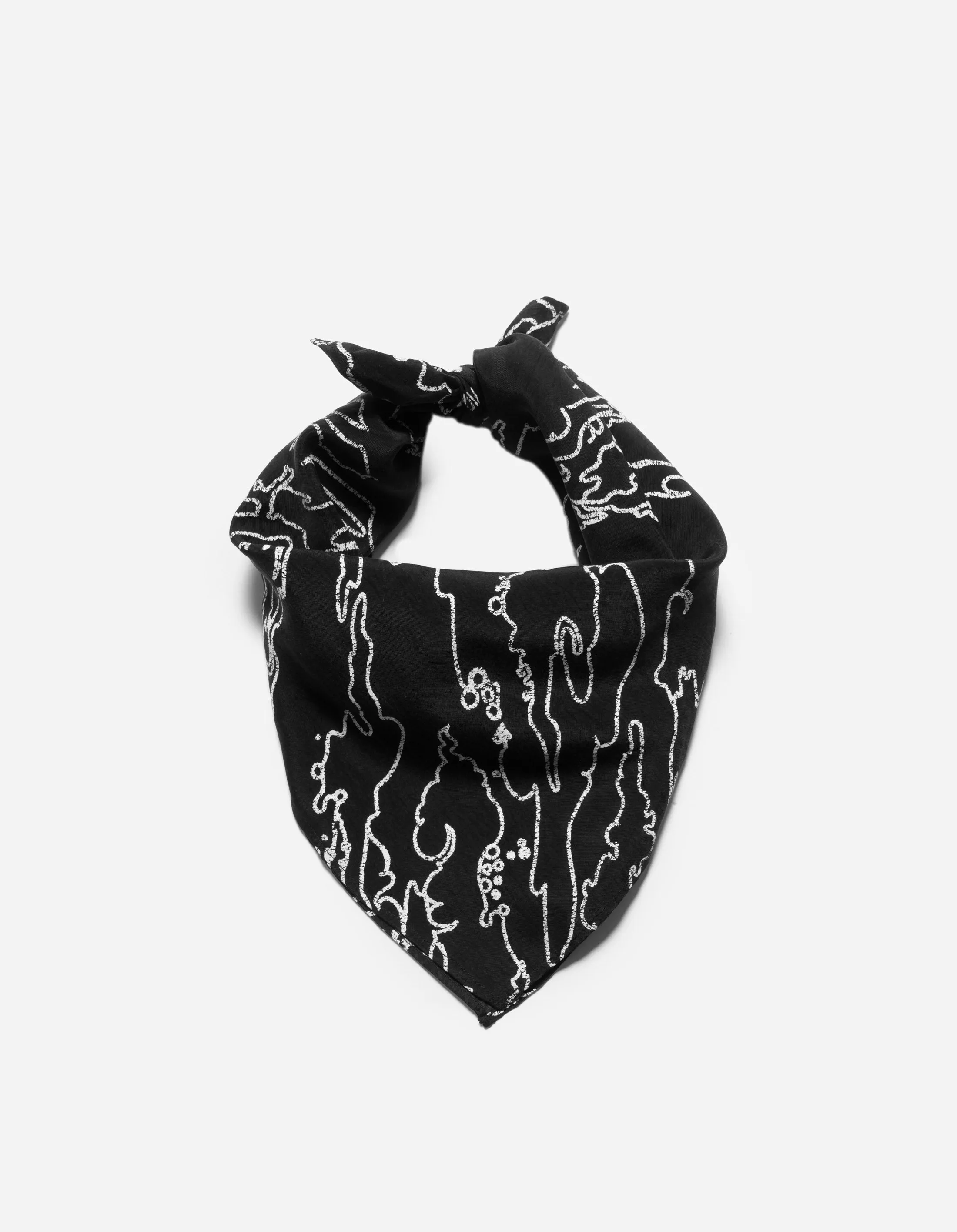 1313 Maha Basquiat Camo Bandana Black