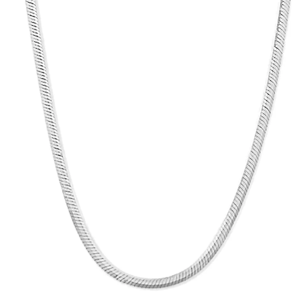 14k White Gold Italian Snake Chain 1.38mm wide 19.5 inch long