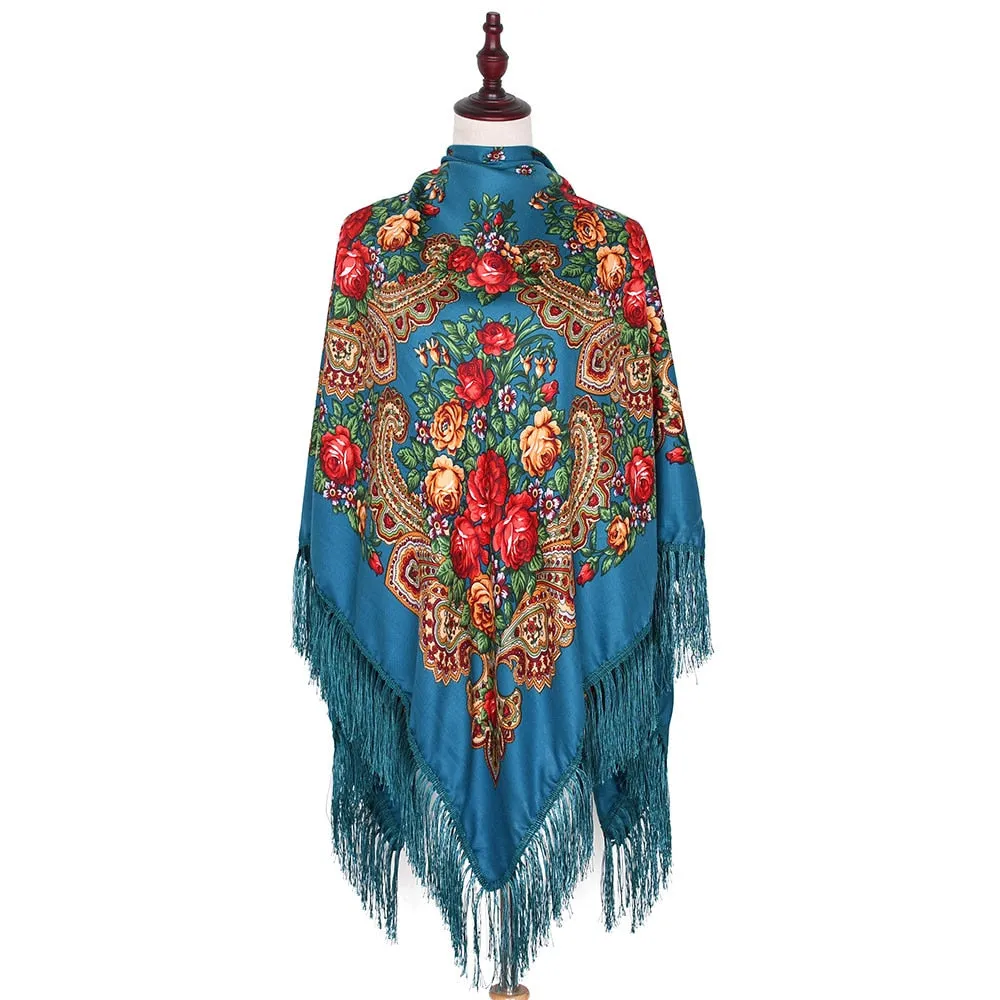 160cm Women Russian National babushka Scarf Shawls Bandana