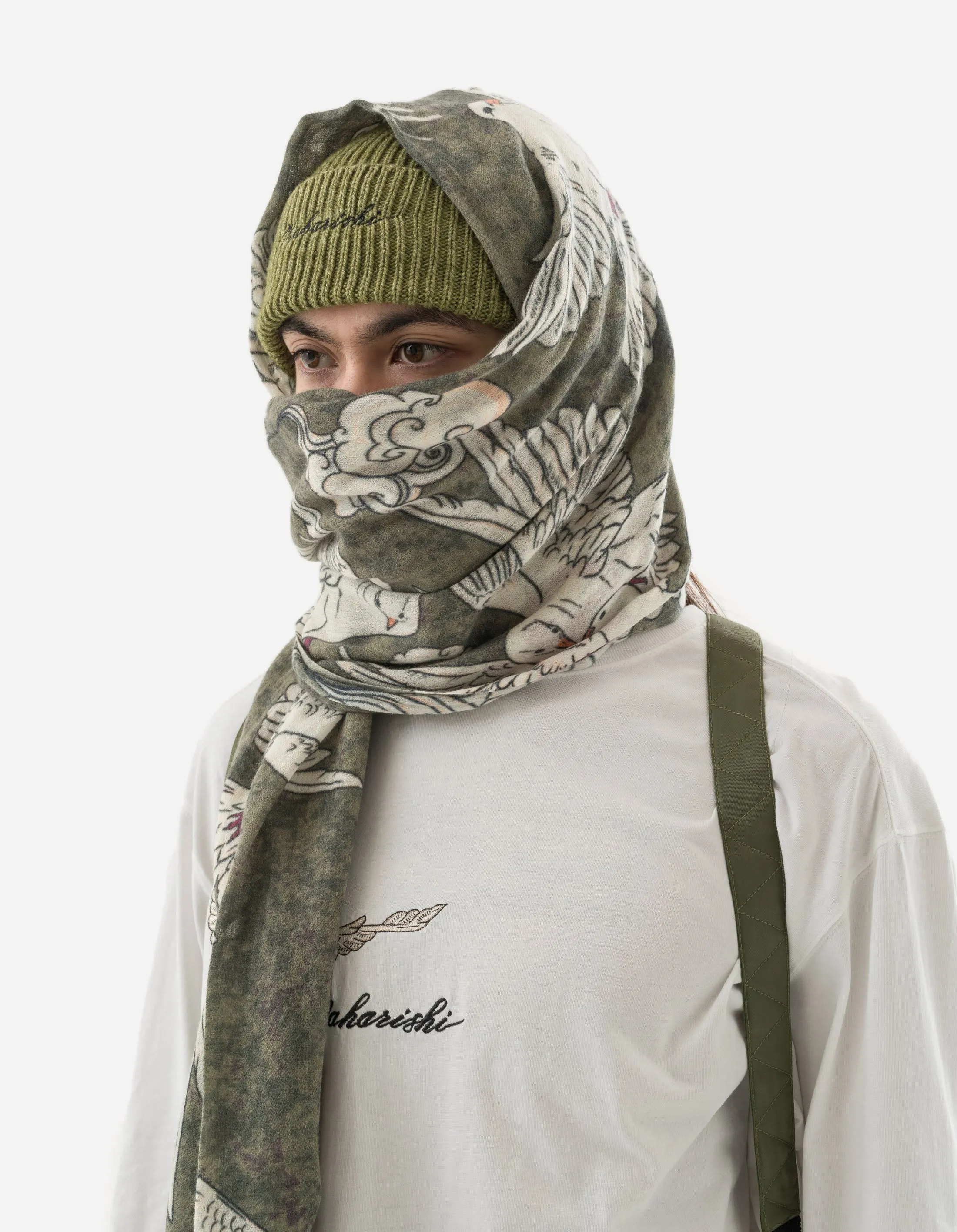 5328 Peace Dove Pashmina Olive