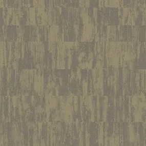 Abstract Layered Textured Wallpaper in Gold