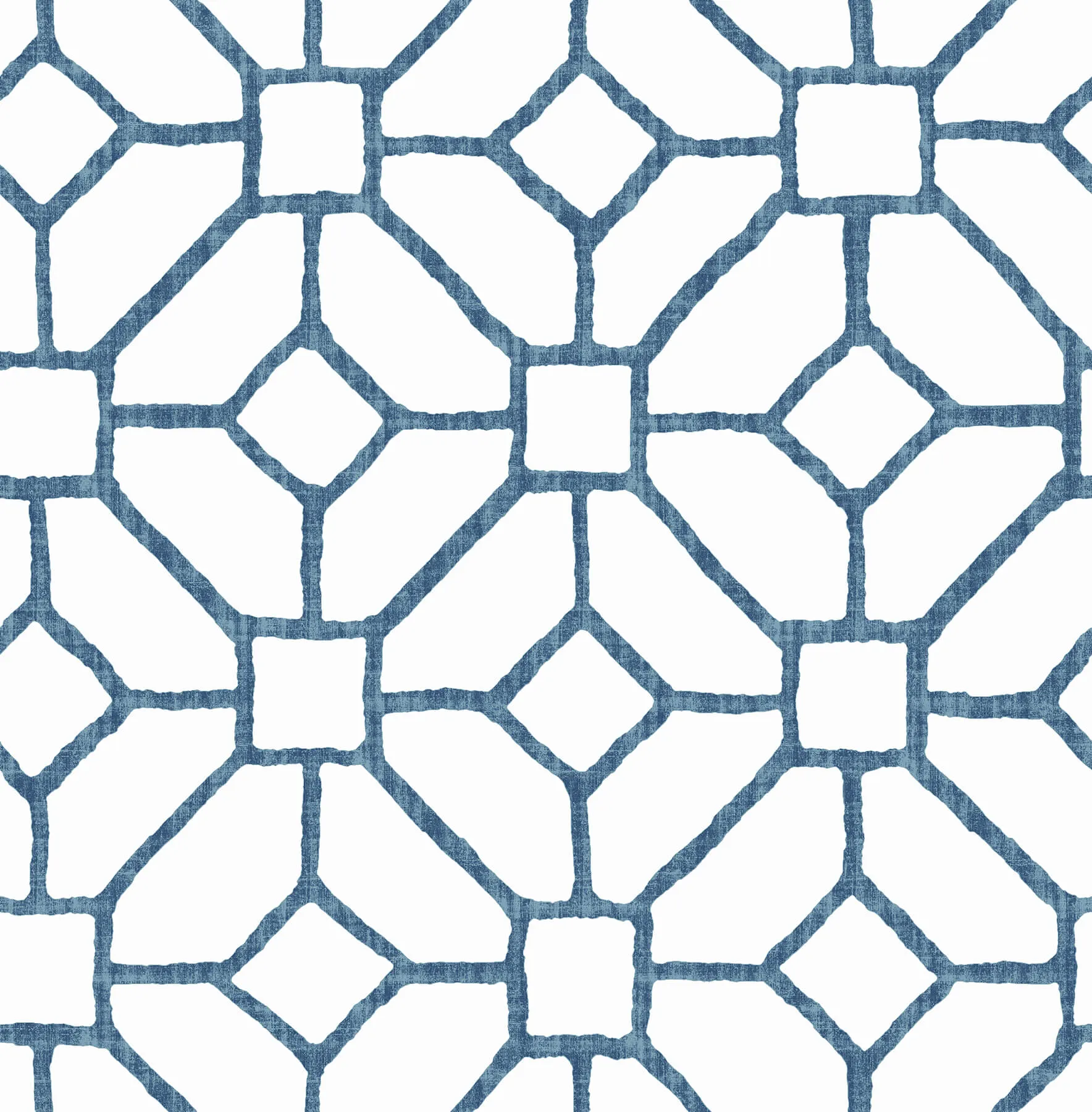 Addis Blue Trellis Wallpaper