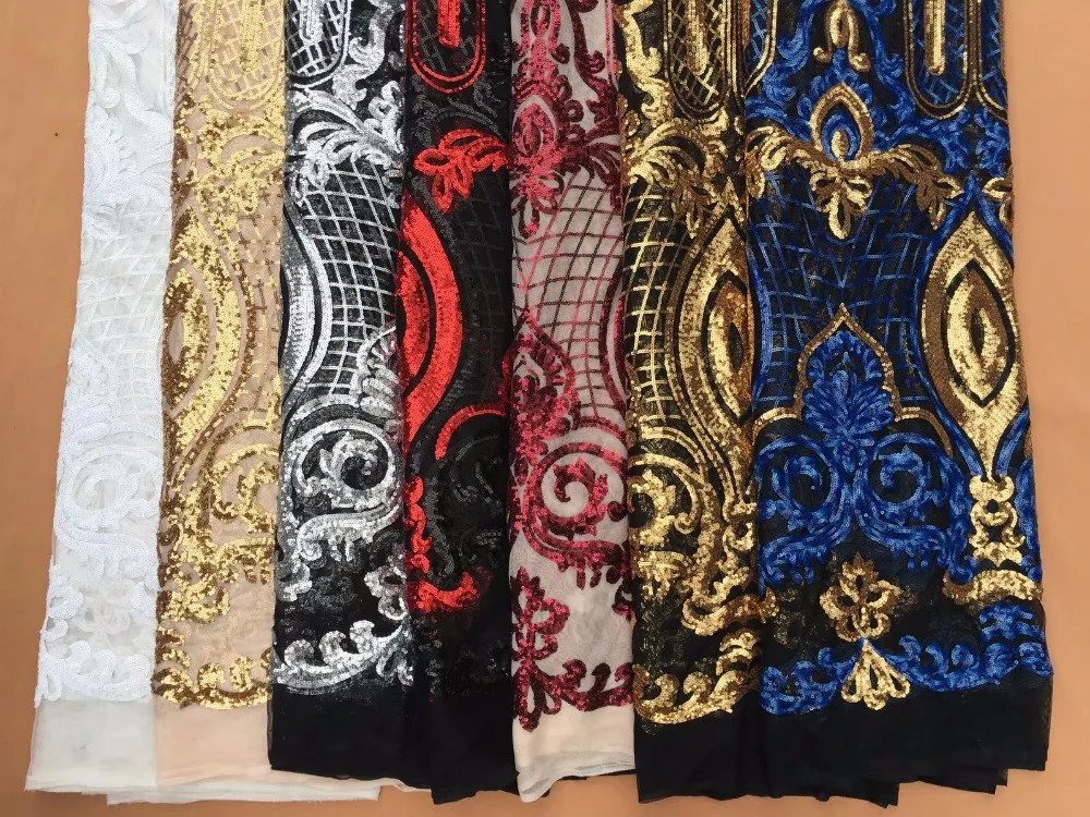 African Lace Fabric High Quality indian silk George lace fabric