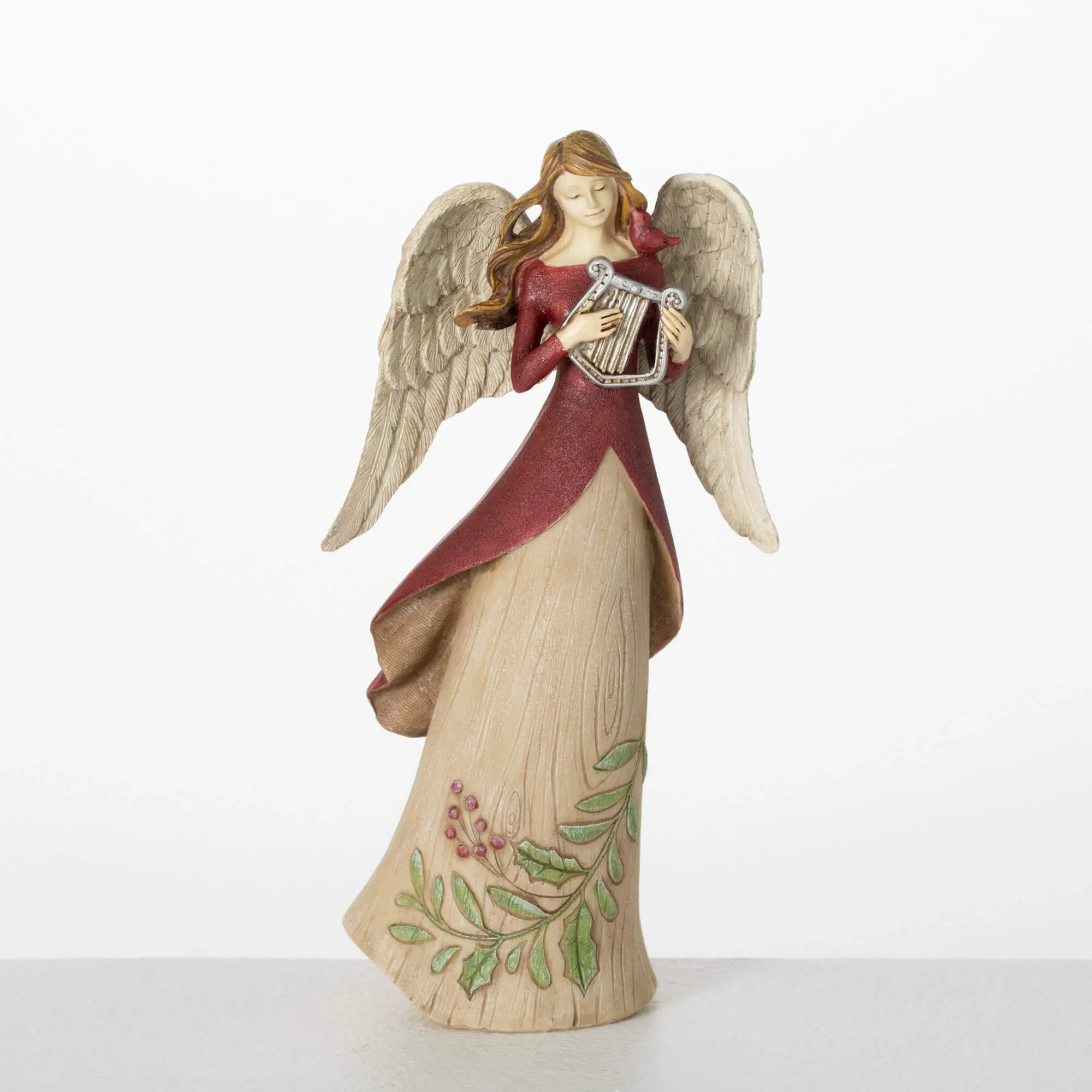 Angel W/ Harp Figure