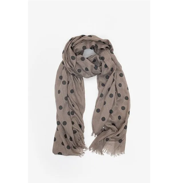 Antler - Black Spot Scarf - Taupe