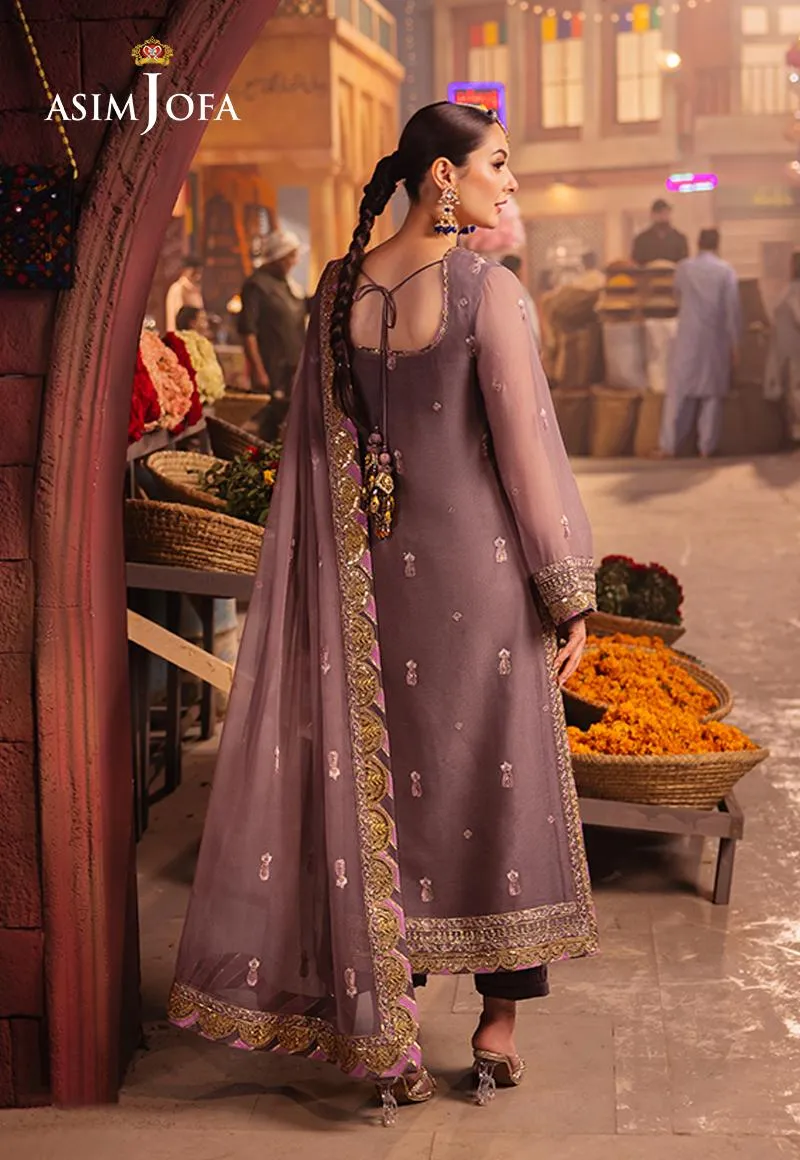 Asim Jofa Chamkeeli Festive Formals – AJKK-29 Embroidered Chiffon