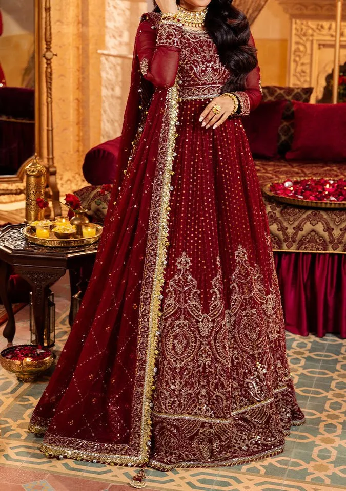 Asim Jofa Jaan-e-jahan Pakistani Chiffon Anarkali