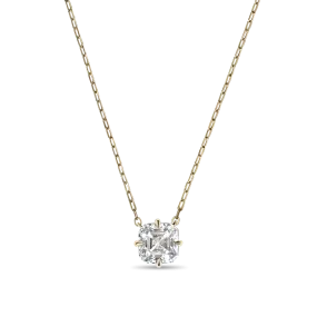 Asscher Cut Diamond Solitaire Pendant