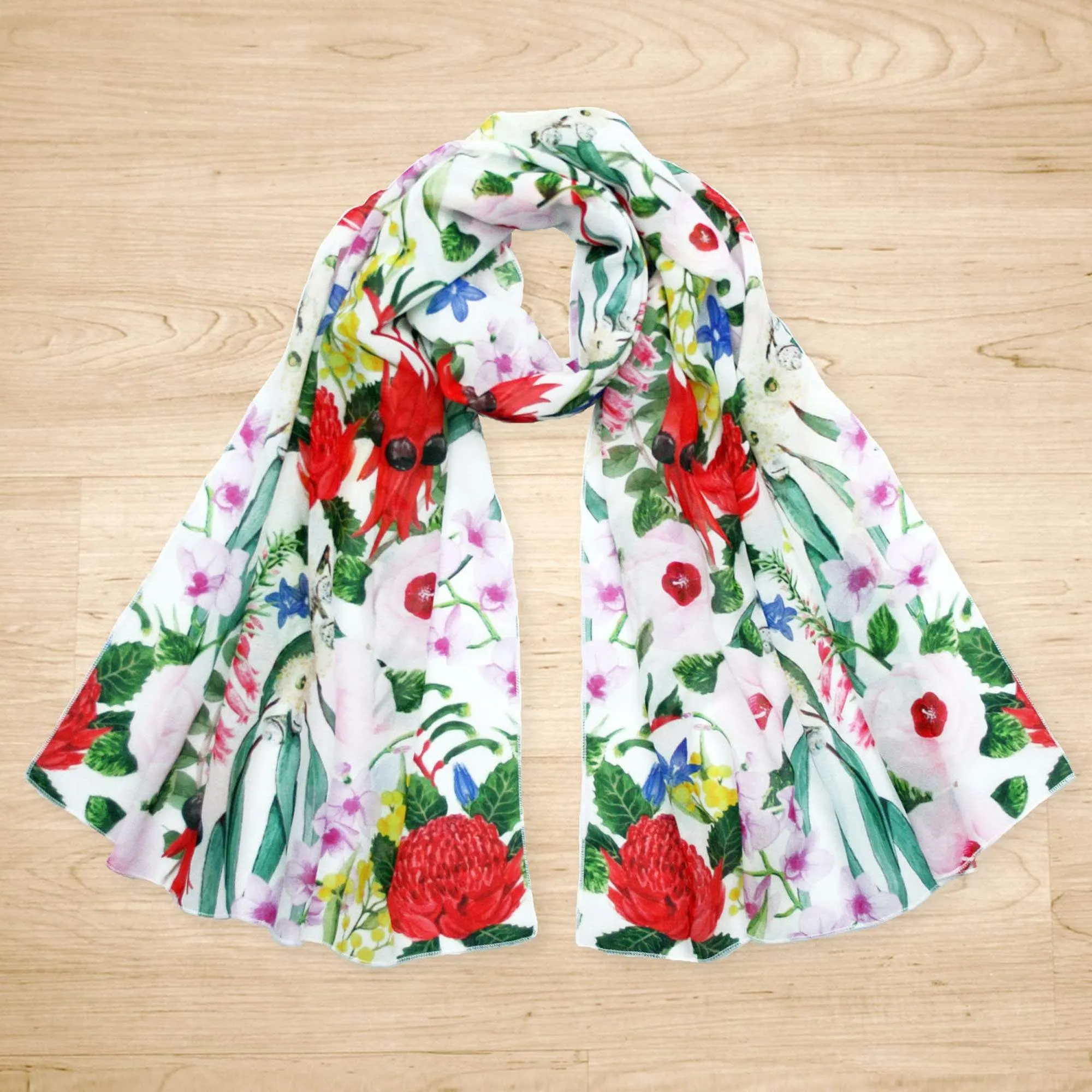 Australian Floral Emblems Scarf