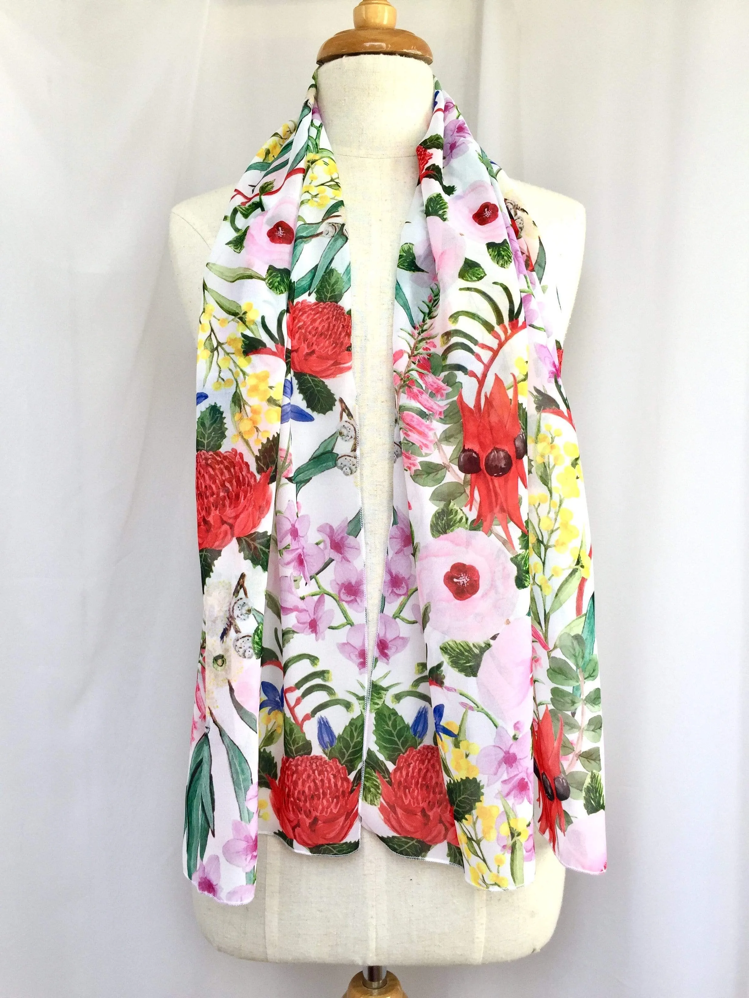 Australian Floral Emblems Scarf