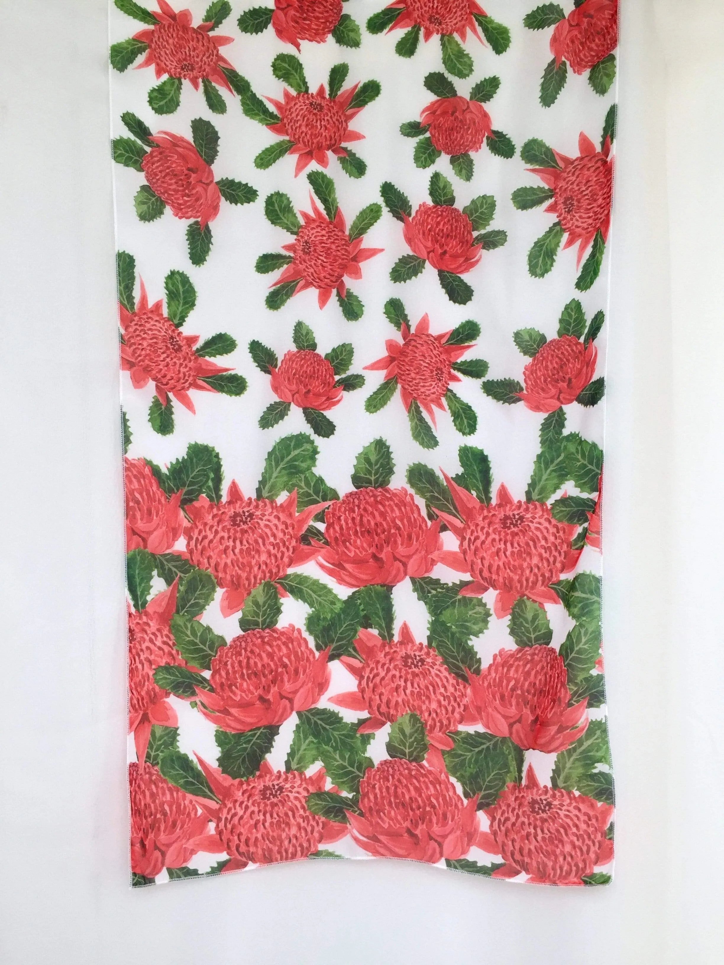 Australian Waratah Flower Scarf