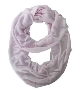 Baby Pink Peach Couture All Seasons Jersey Woven Cotton Infinity Loop Scarf