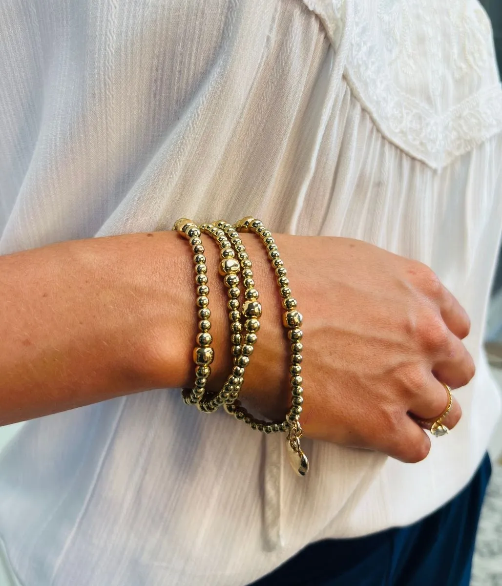 Beaded Heart Wrap Bracelet necklace