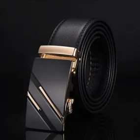 Belt Men Genuine Luxury Leather Men's business Belts for Men,Strap