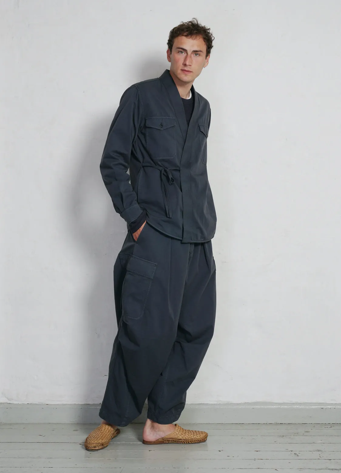 BENNY | Super Wide Ballon Trousers | Blue Grey