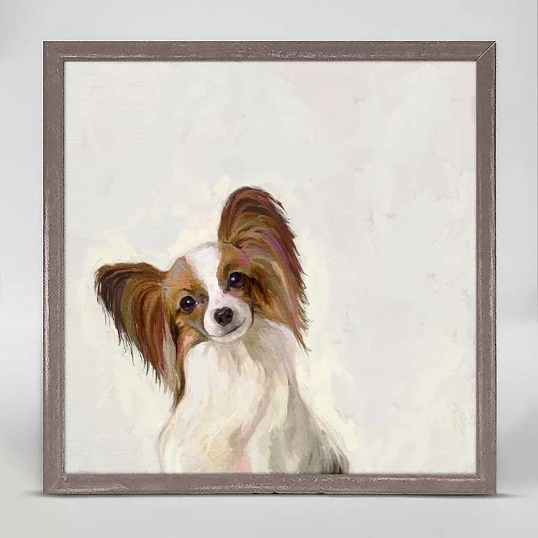 Best Friend - Papillon Mini Framed Canvas