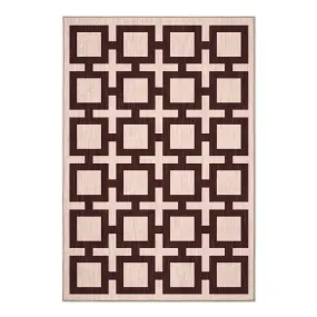 Block Chenille Washable Rug