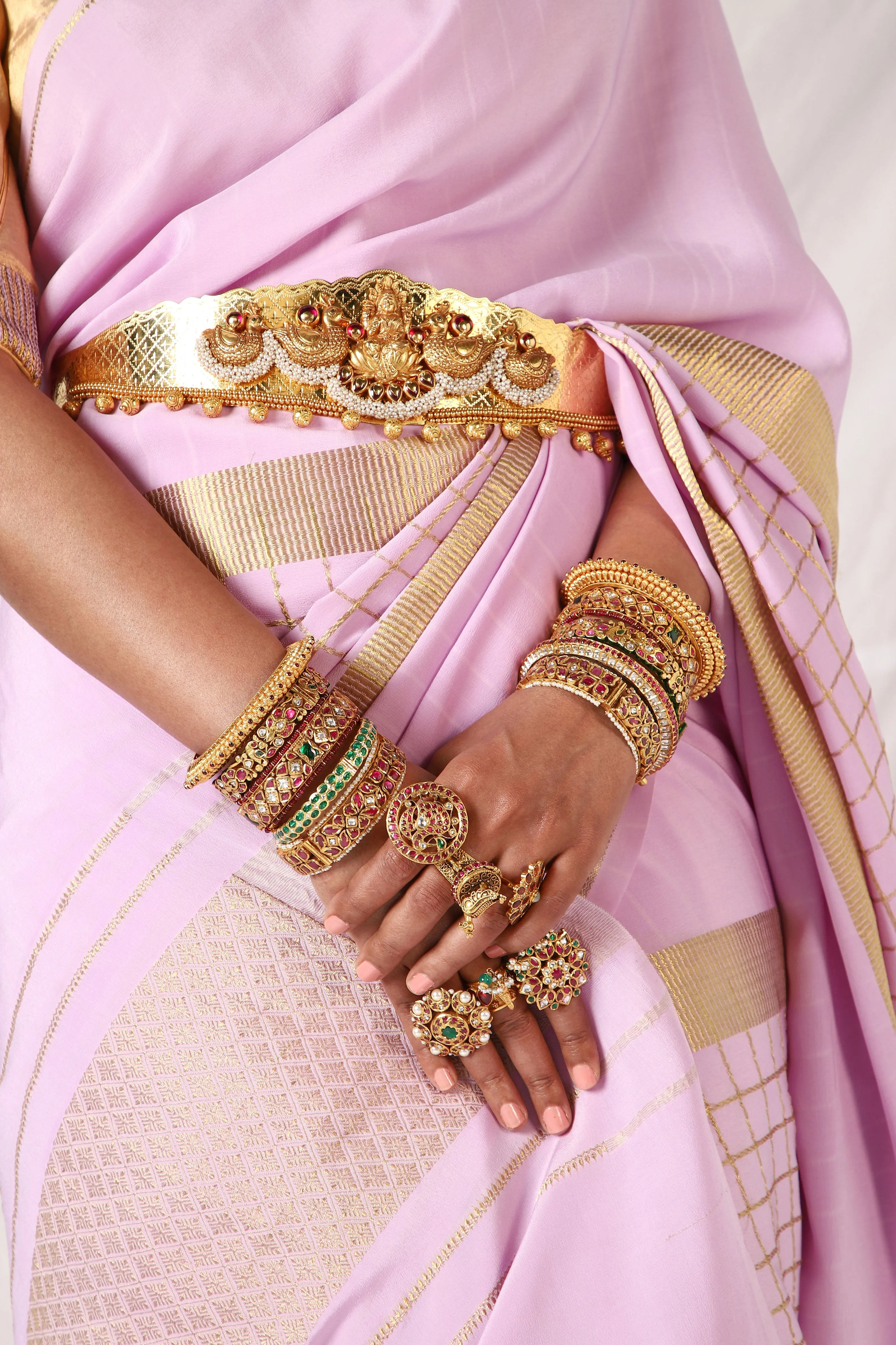 Blush Pink  Eshwari Saree