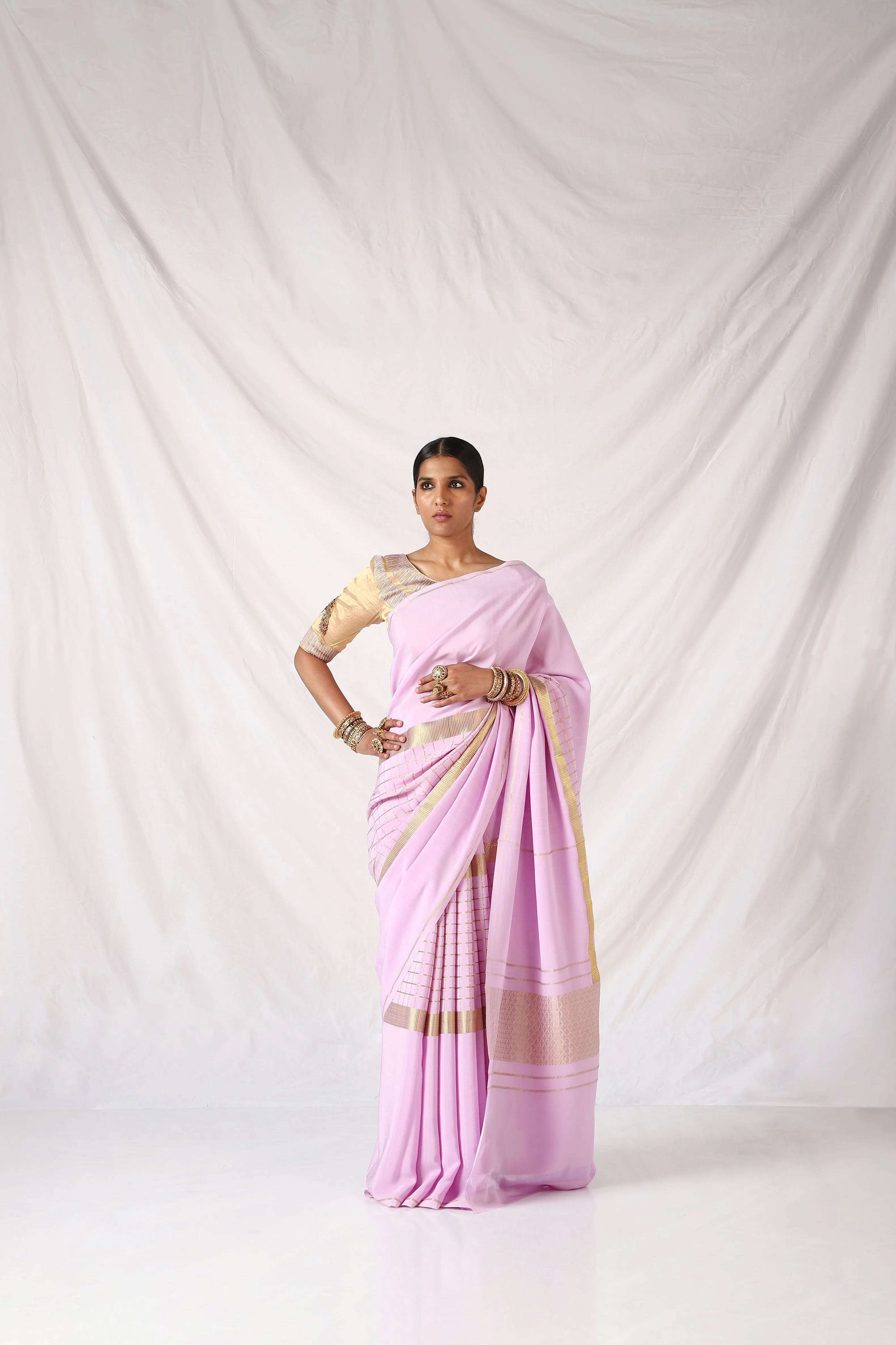 Blush Pink  Eshwari Saree