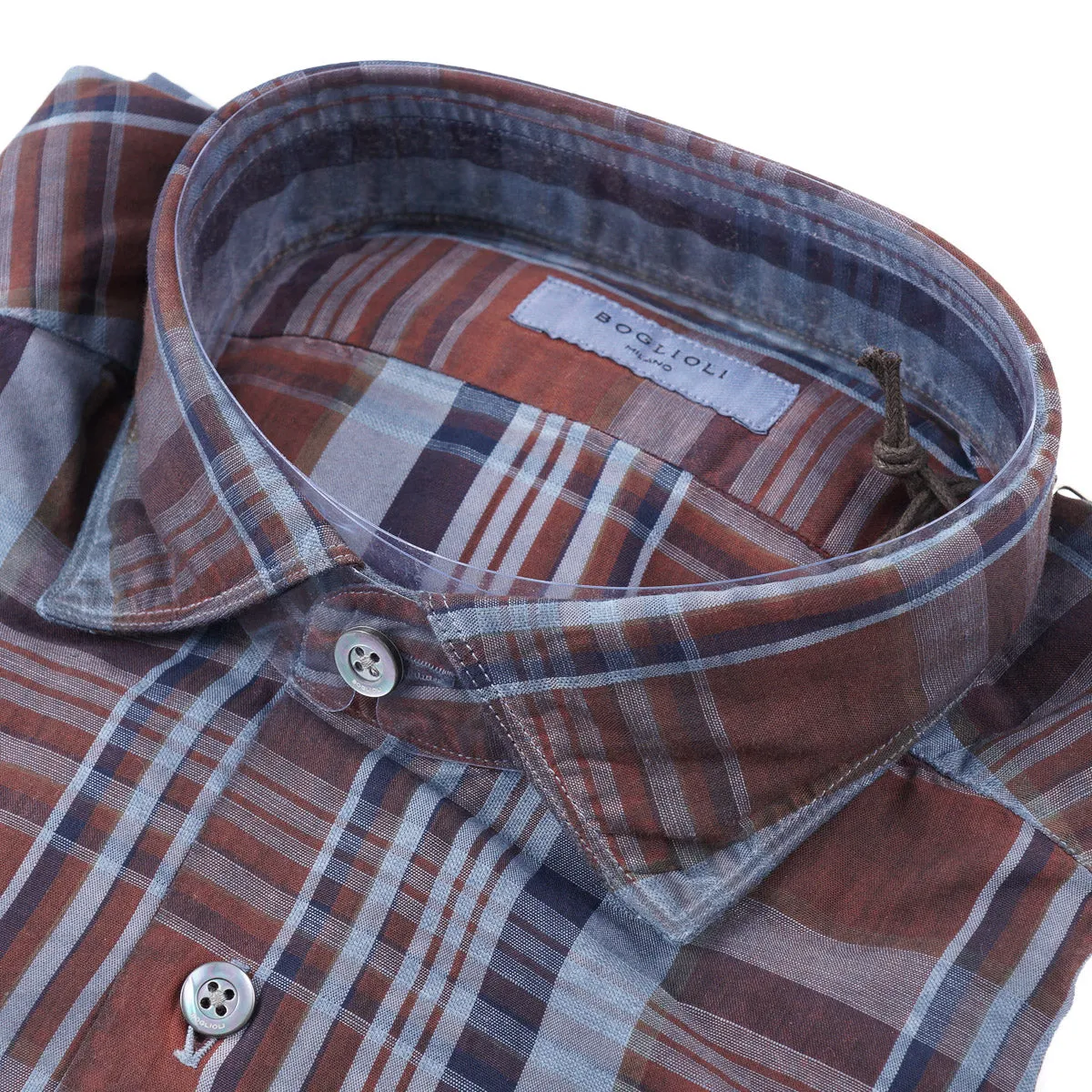 Boglioli Extra-Slim Cotton-Linen Shirt