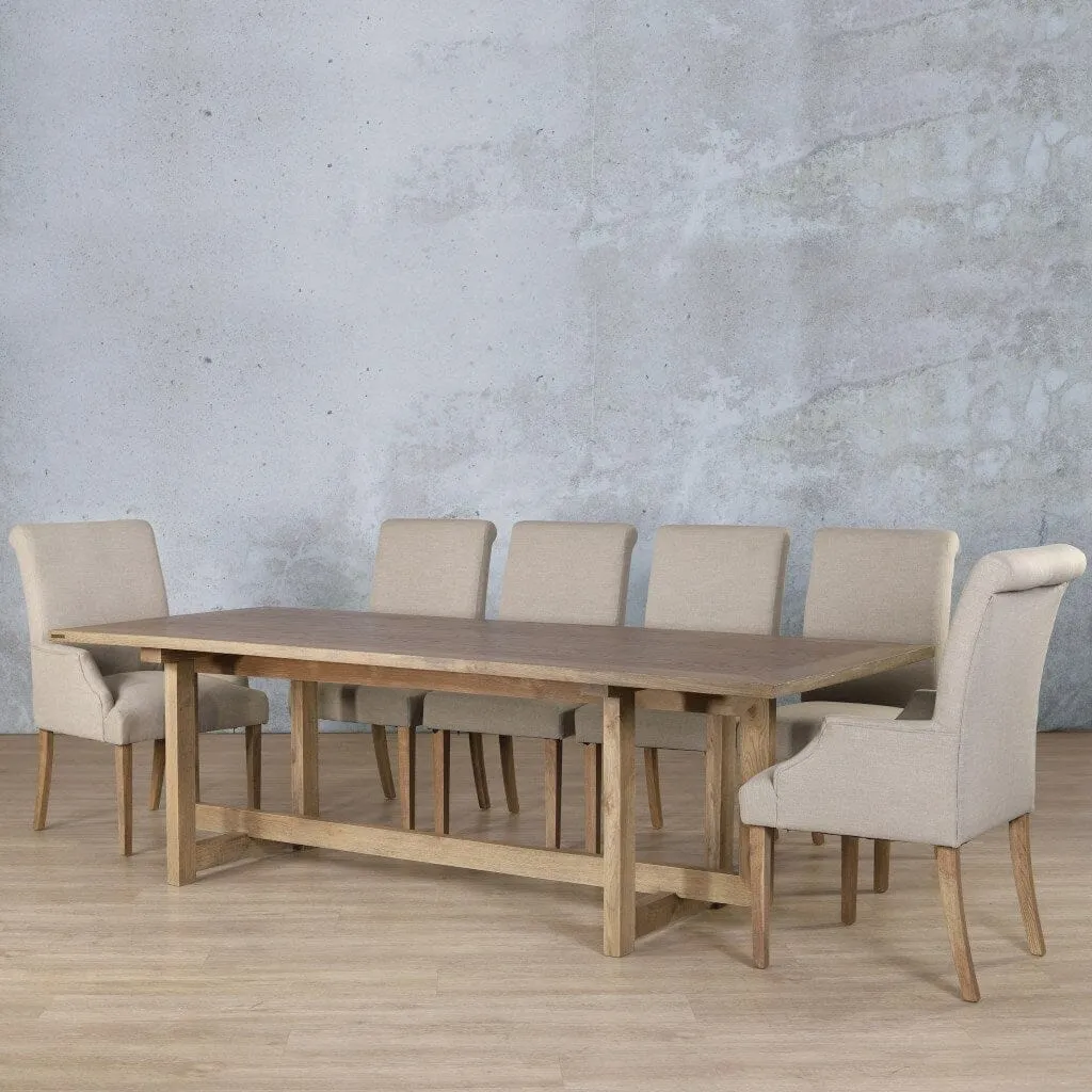 Bolton Wood Top & Baron 10 Seater Dining Set