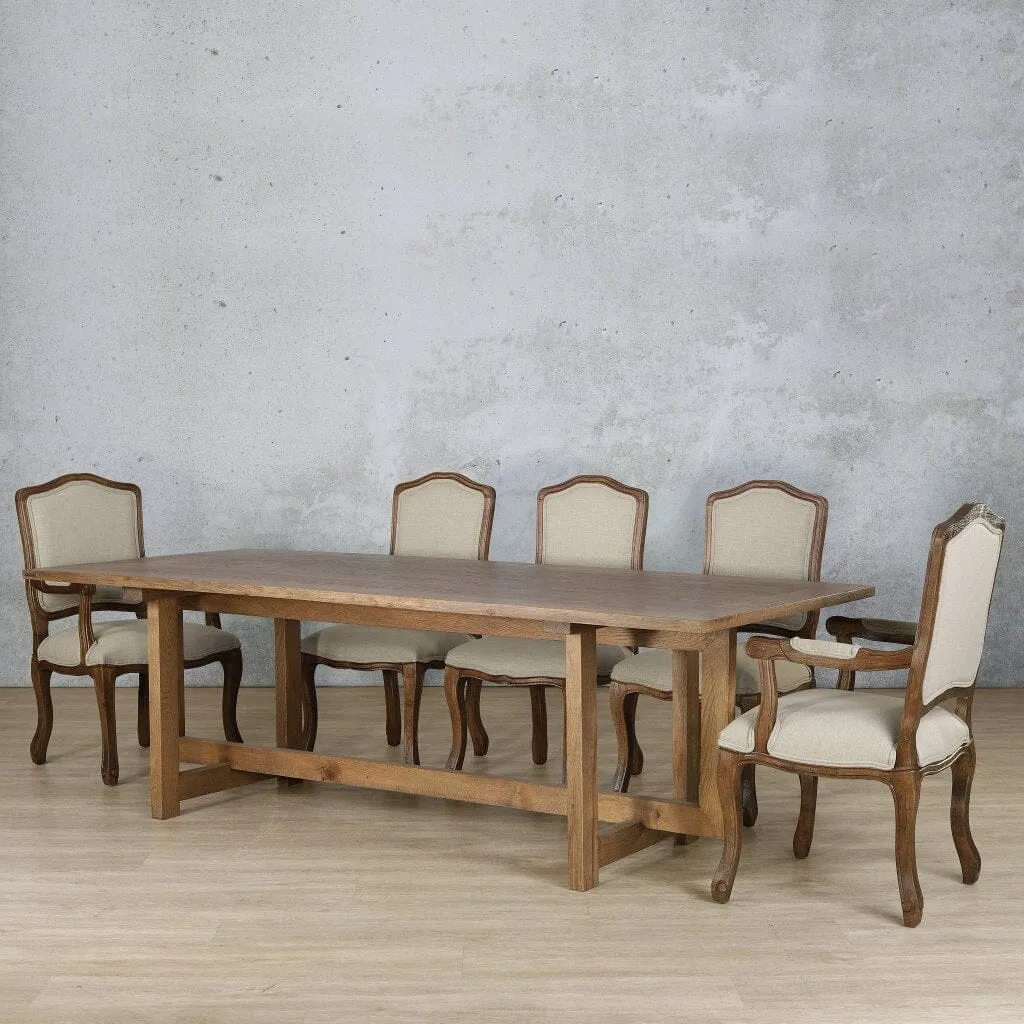 Bolton Wood Top & Duke 8 Seater Dining Set