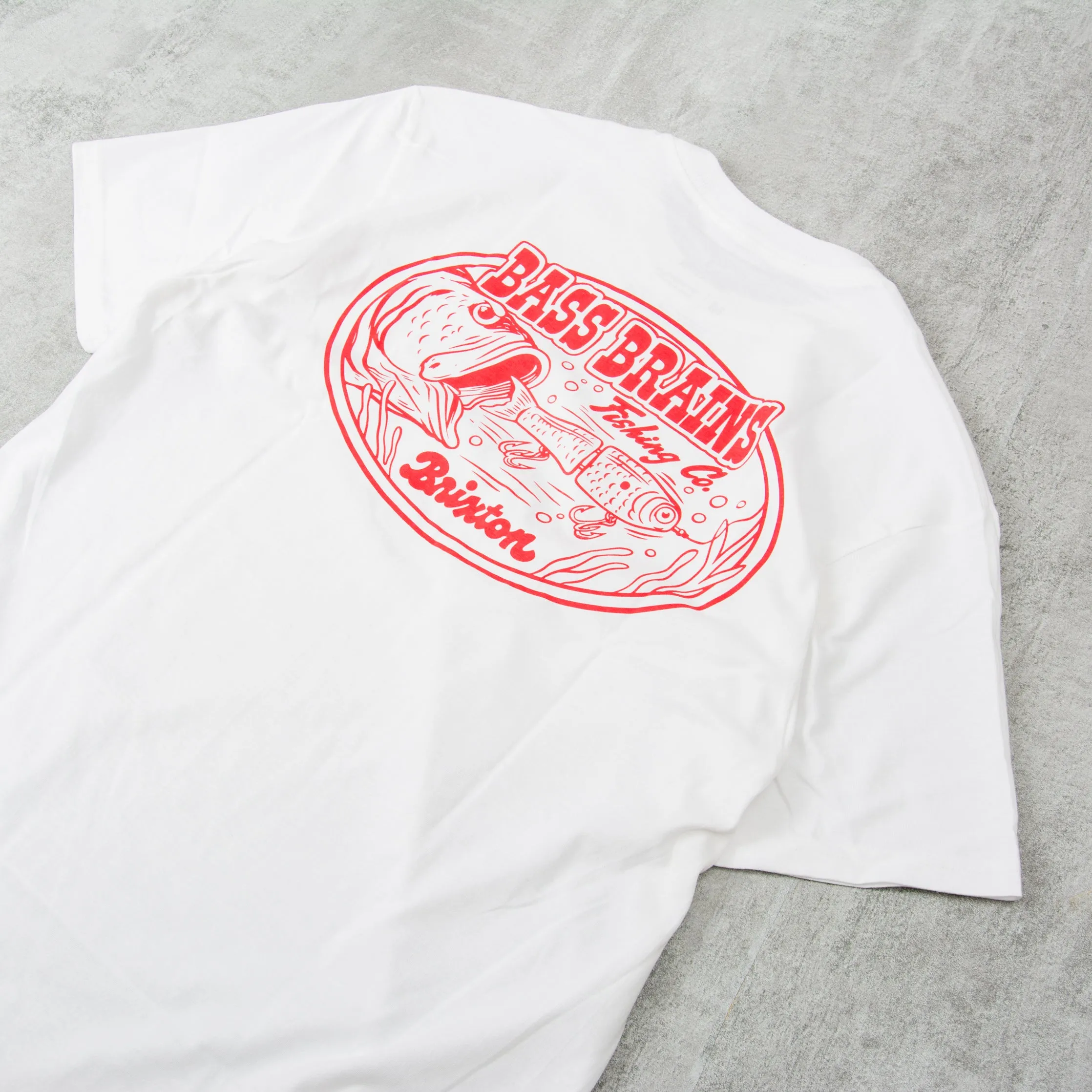 Brixton Bass Brains Swim S/S Tee - White