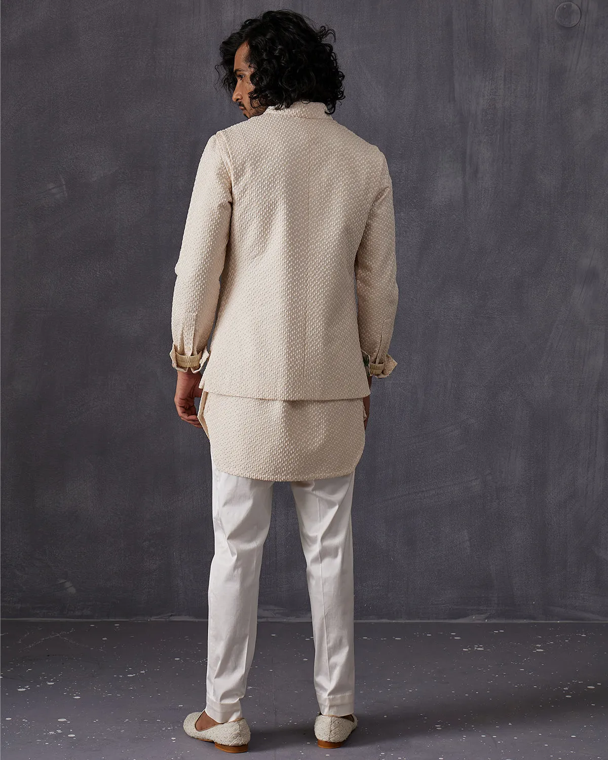 Champagne Ivory Kurta Set