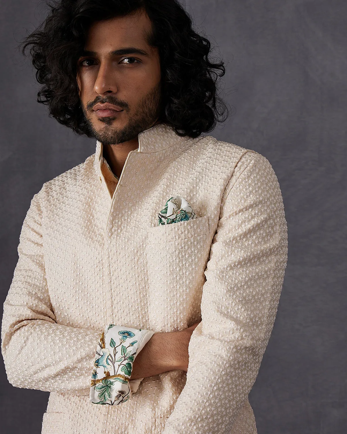 Champagne Ivory Kurta Set