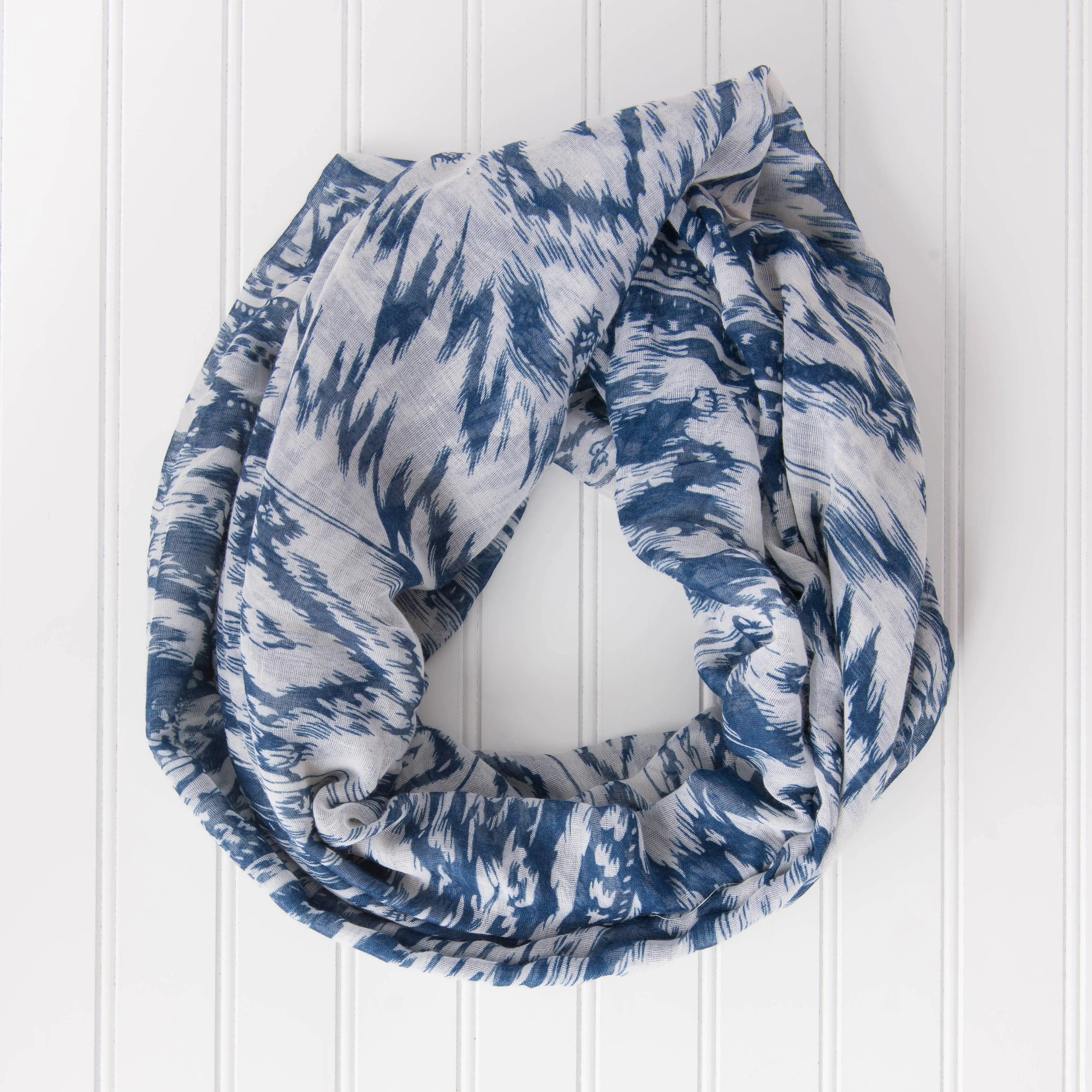 Chloe & Lex - Abstract Zig Zags Infinity Scarf