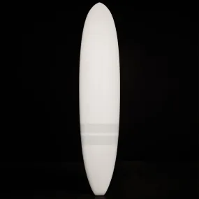 Classic Longboard  8'6" - Matte White & Grey Stripe