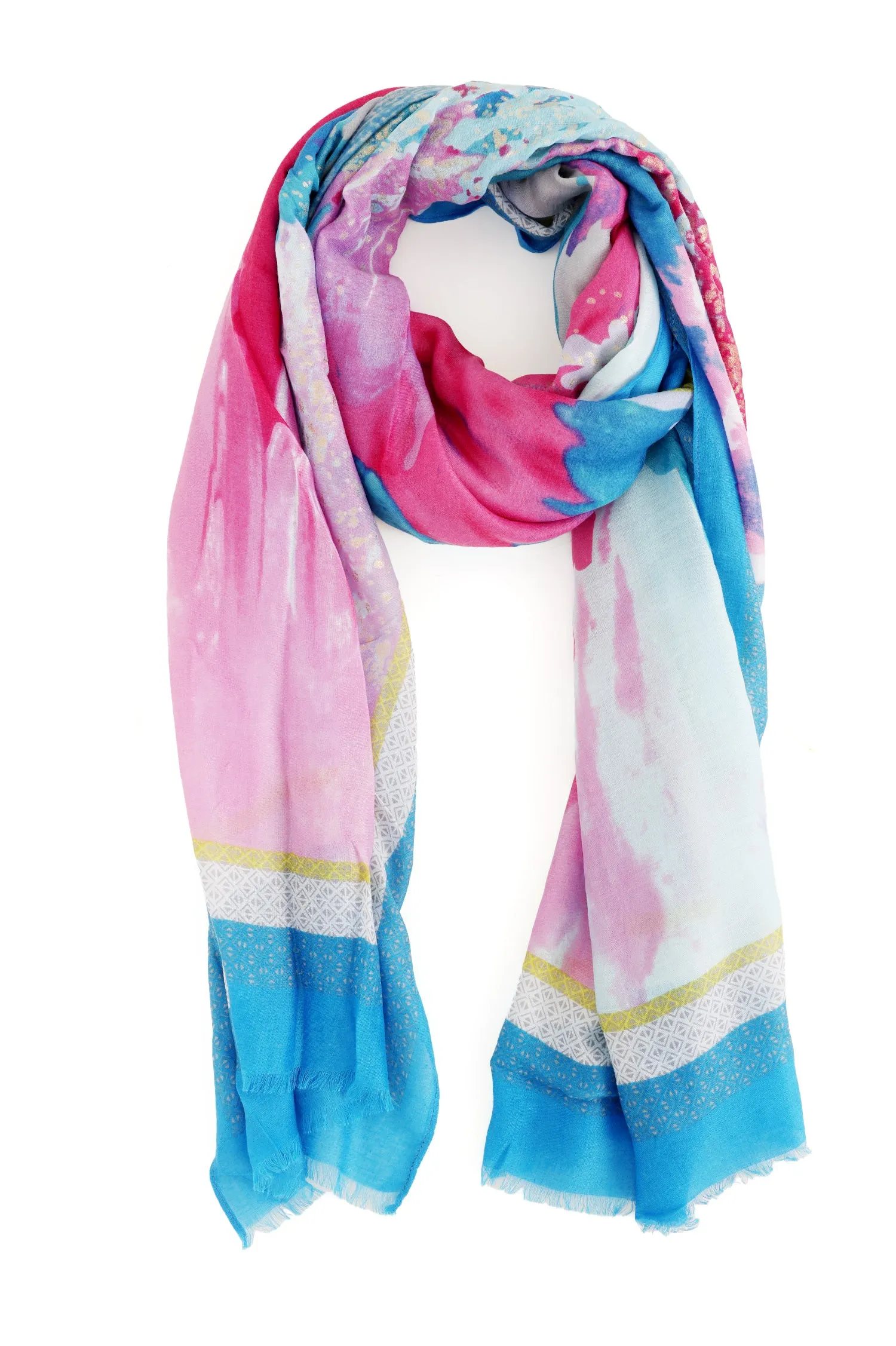 COTTON BREEZE SCARF-FUCHSIA