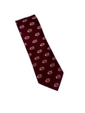 Culver-C Logo Silk Tie - Maroon