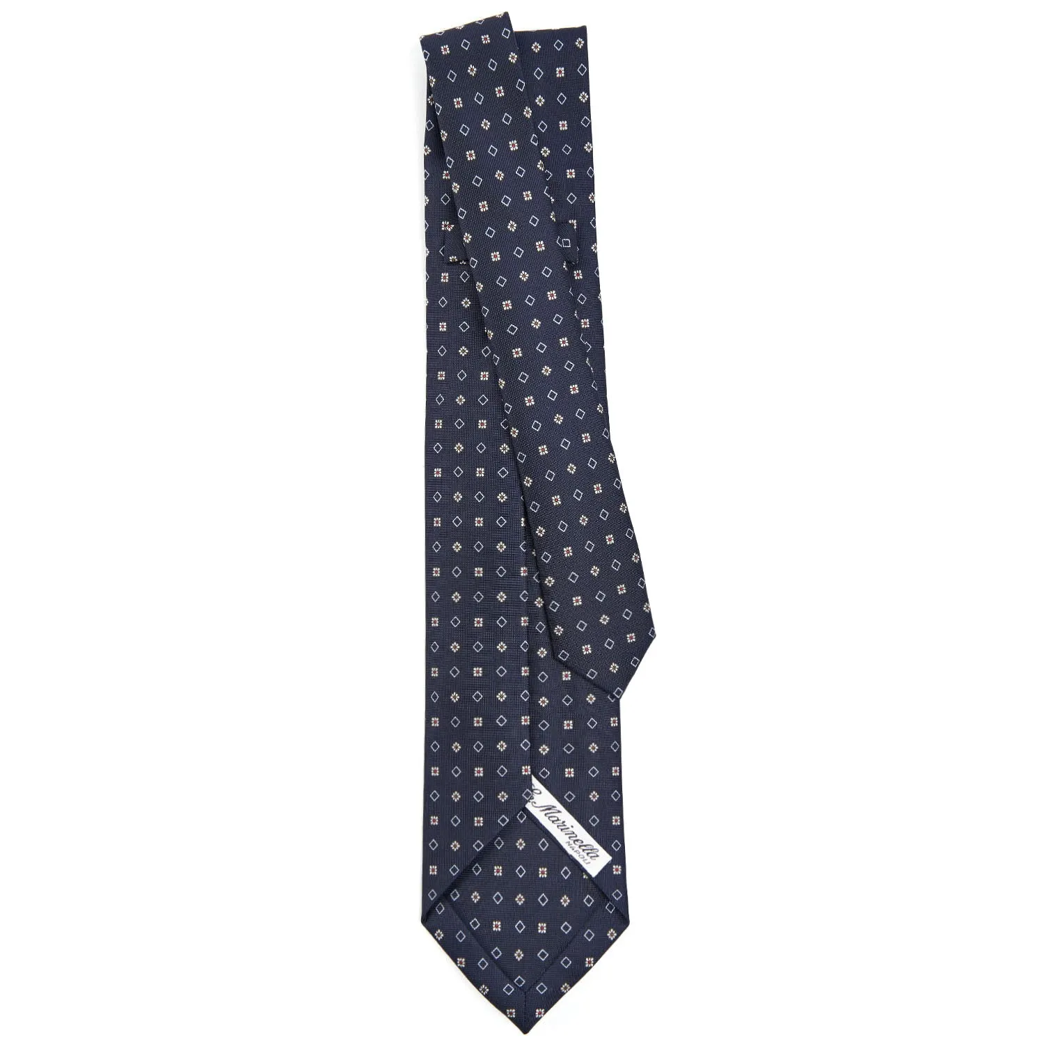 DARK BLUE 7 FOLD SARTORIAL SILK TIE