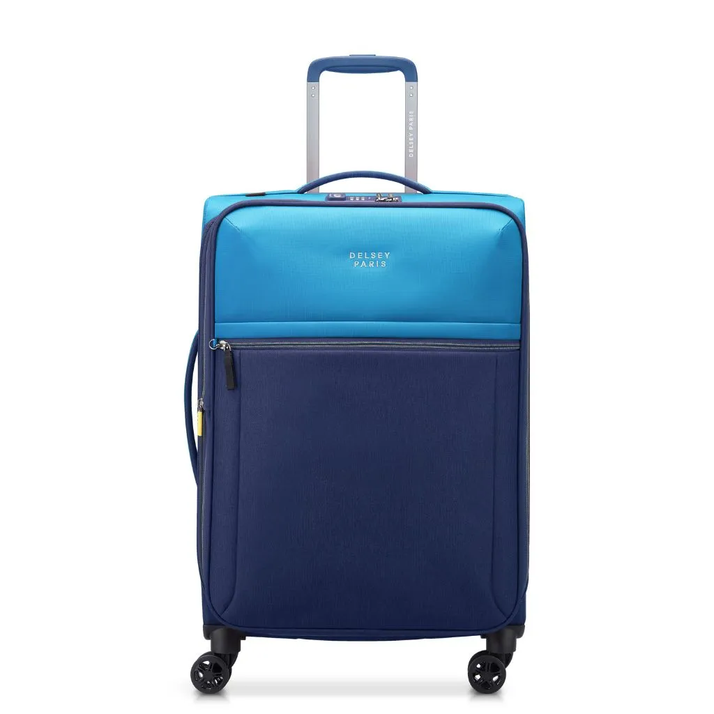 Delsey BROCHANT 3.0 67cm Medium Softsided Luggage - Ultramarine Blue