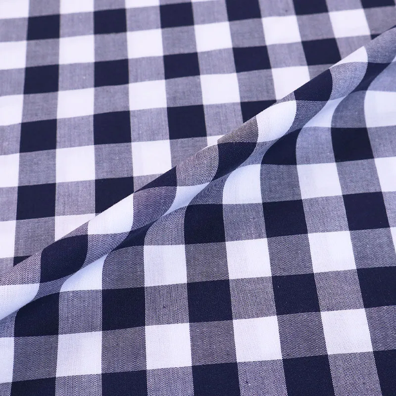 Dressmaking Cotton Bigger Gingham - Wide Width - Navy