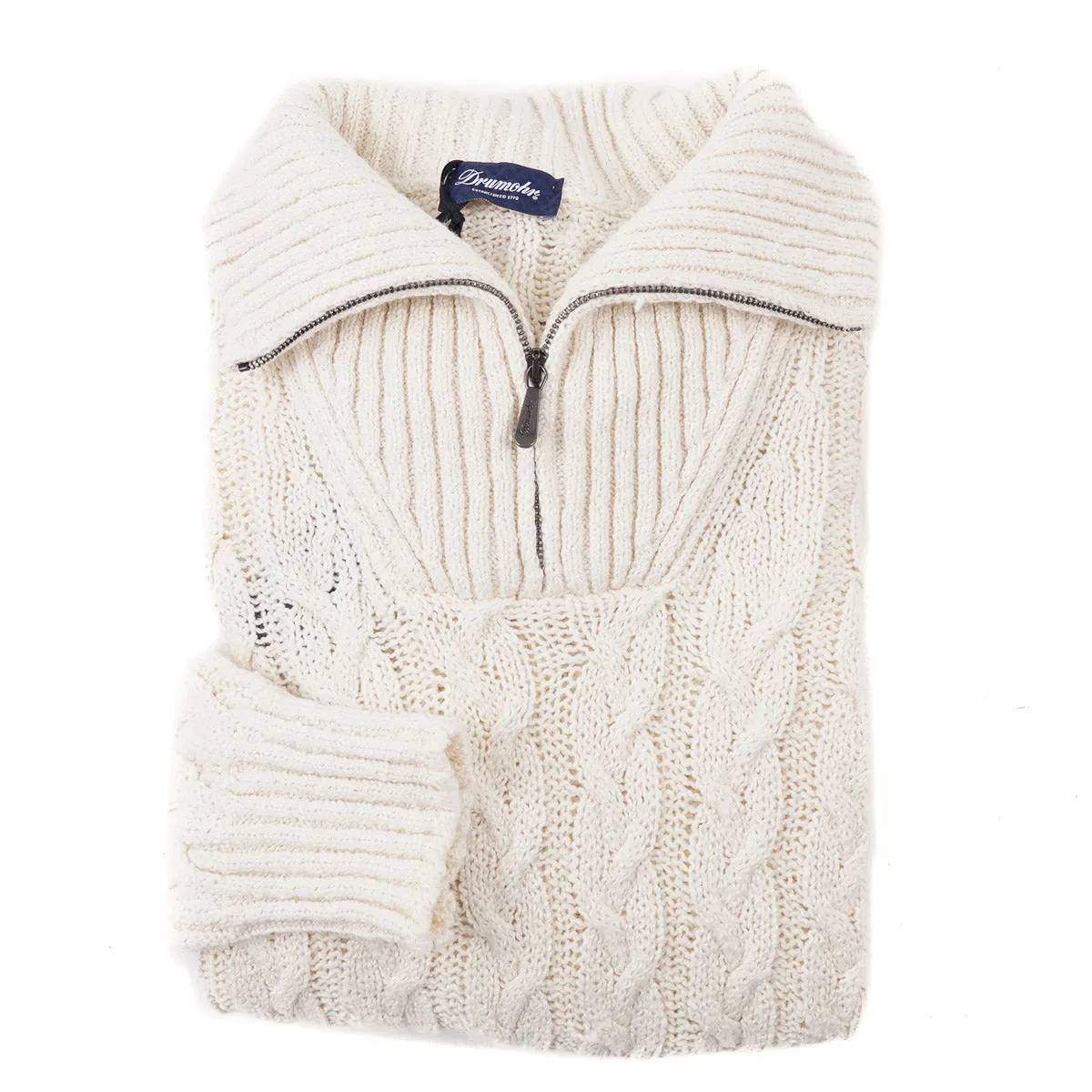 Drumohr Cable Knit Fisherman's Sweater