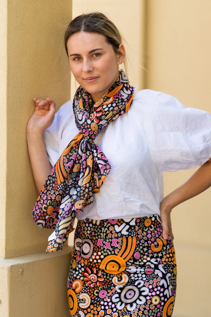 Eastern Maar Rectangle Chiffon Scarf