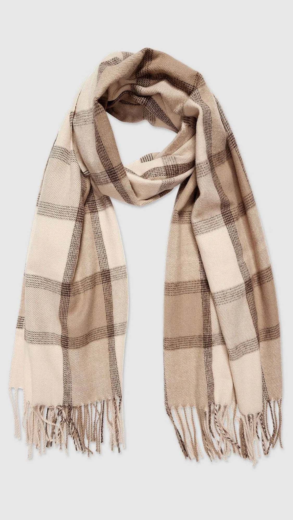 Edinburgh Scarf Plaid Mocha