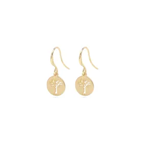 ELIN recycled coin earrings gold-plated