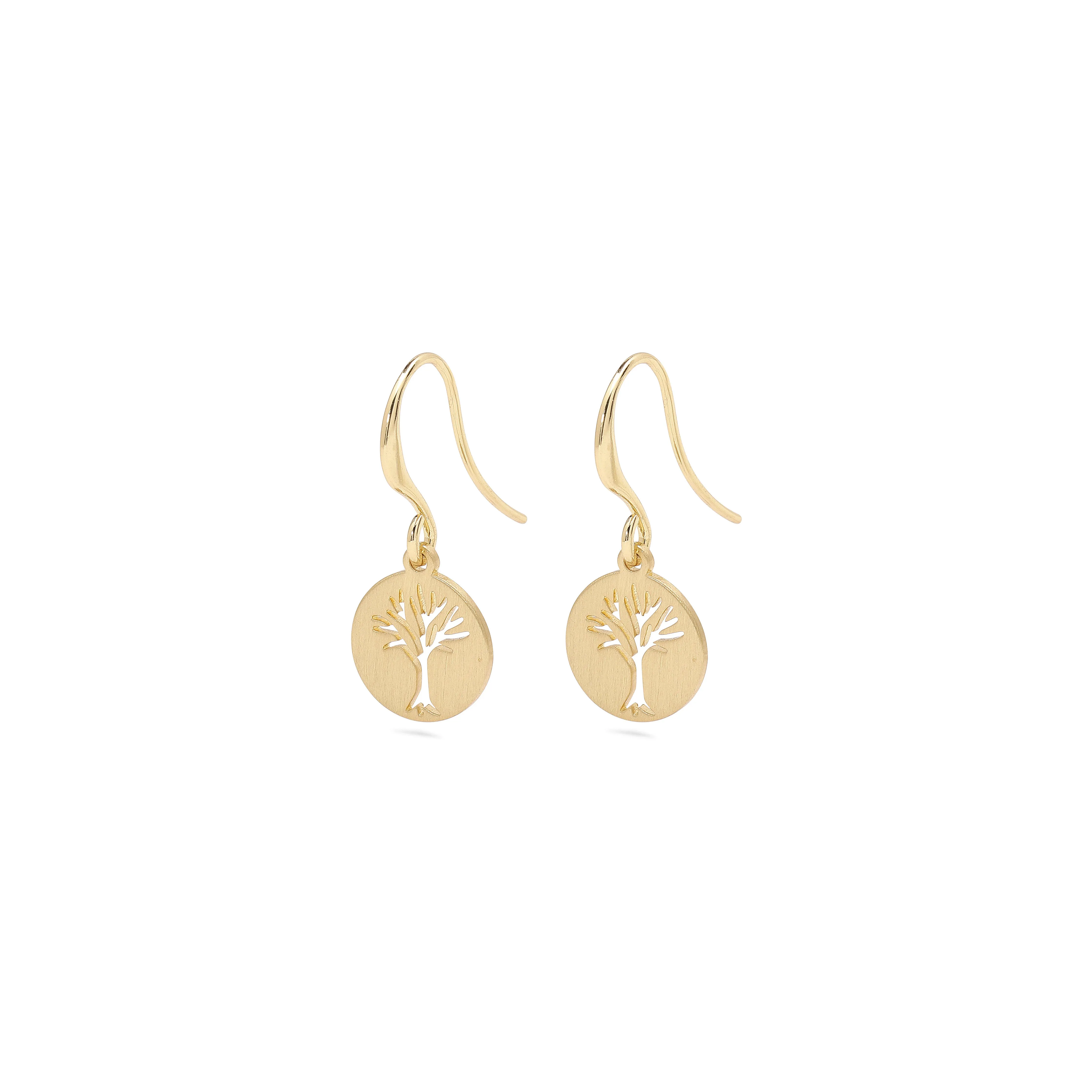 ELIN recycled coin earrings gold-plated