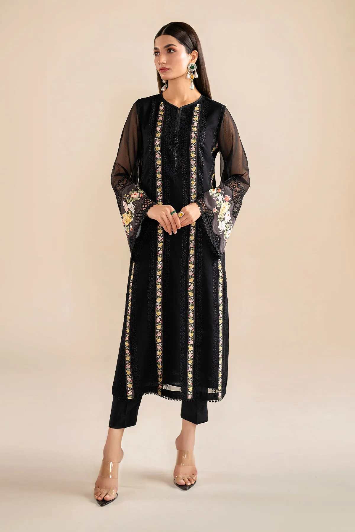 EMBROIDERED CHIFFON UF-615