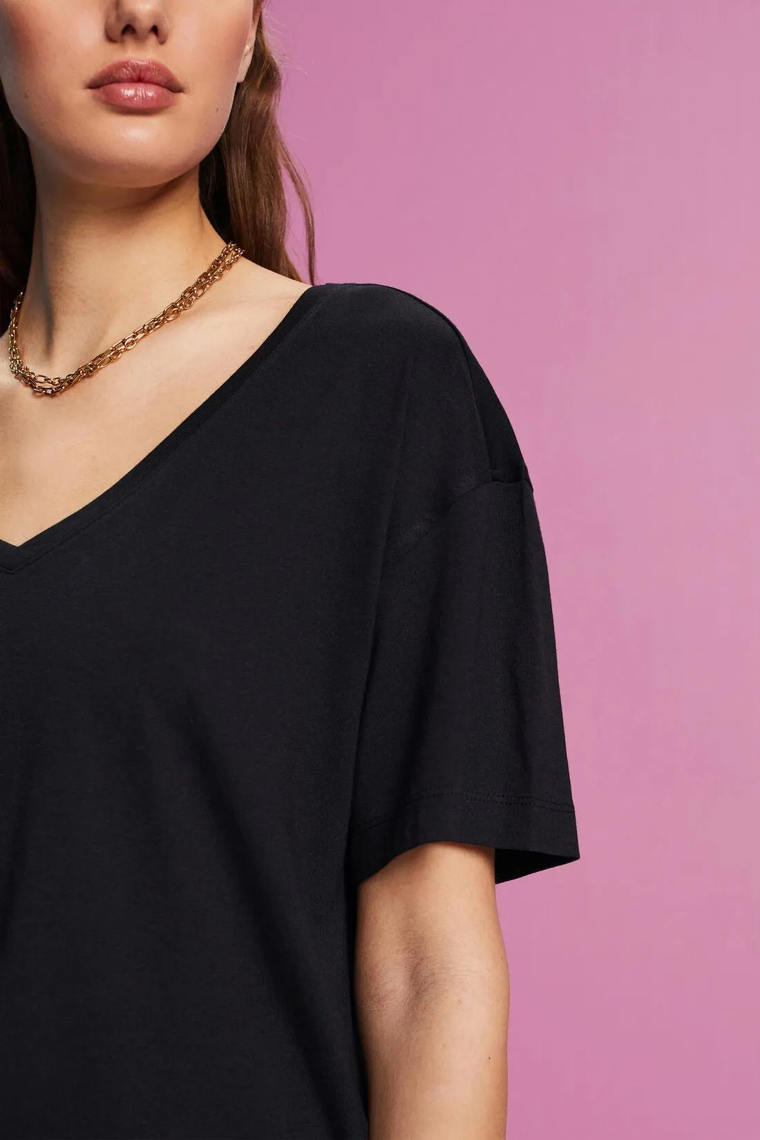 ESPRIT Oversized T-Shirt in Black