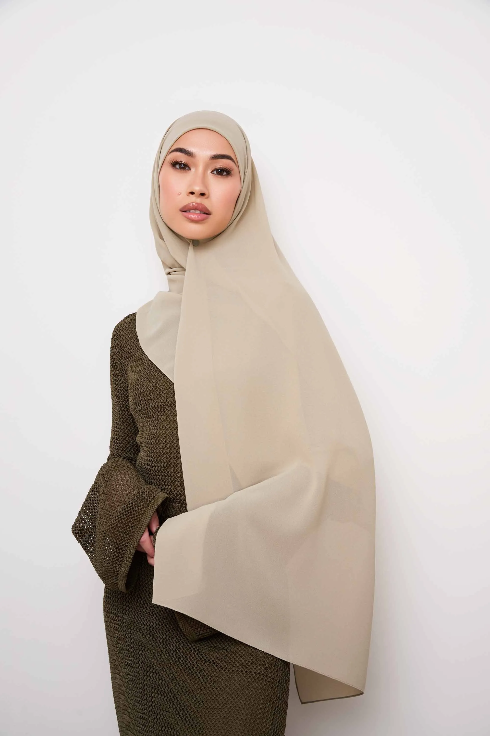 Essential Chiffon Hijab - Moonstone