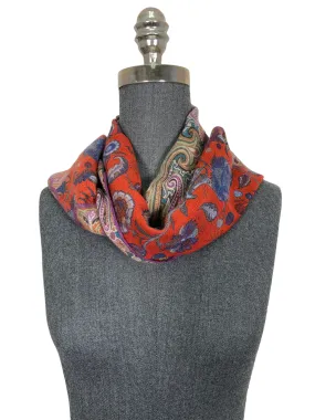 ETRO Paisley Printed Fringe Oblong Scarf