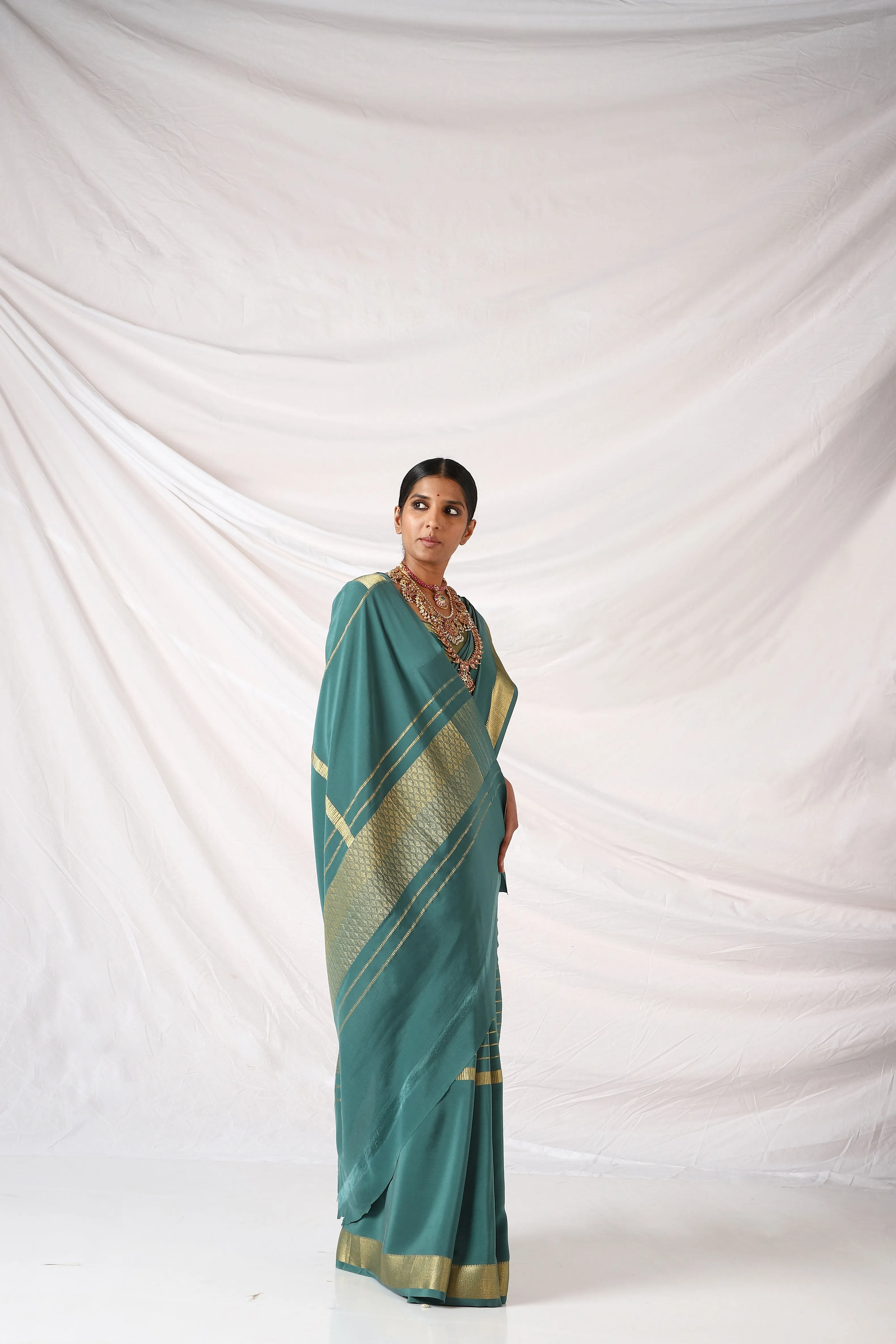 Evergreen Chandi Saree