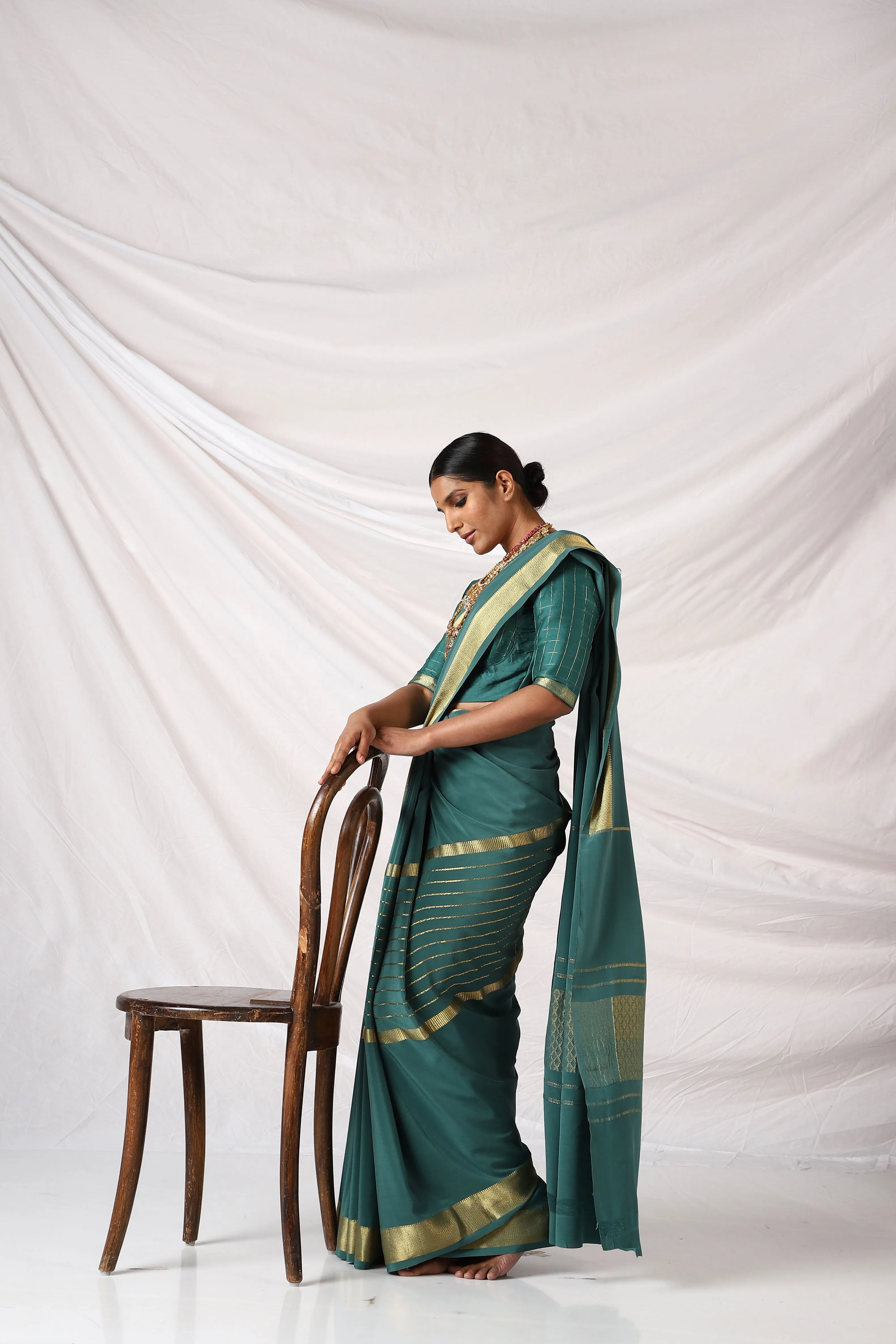 Evergreen Chandi Saree