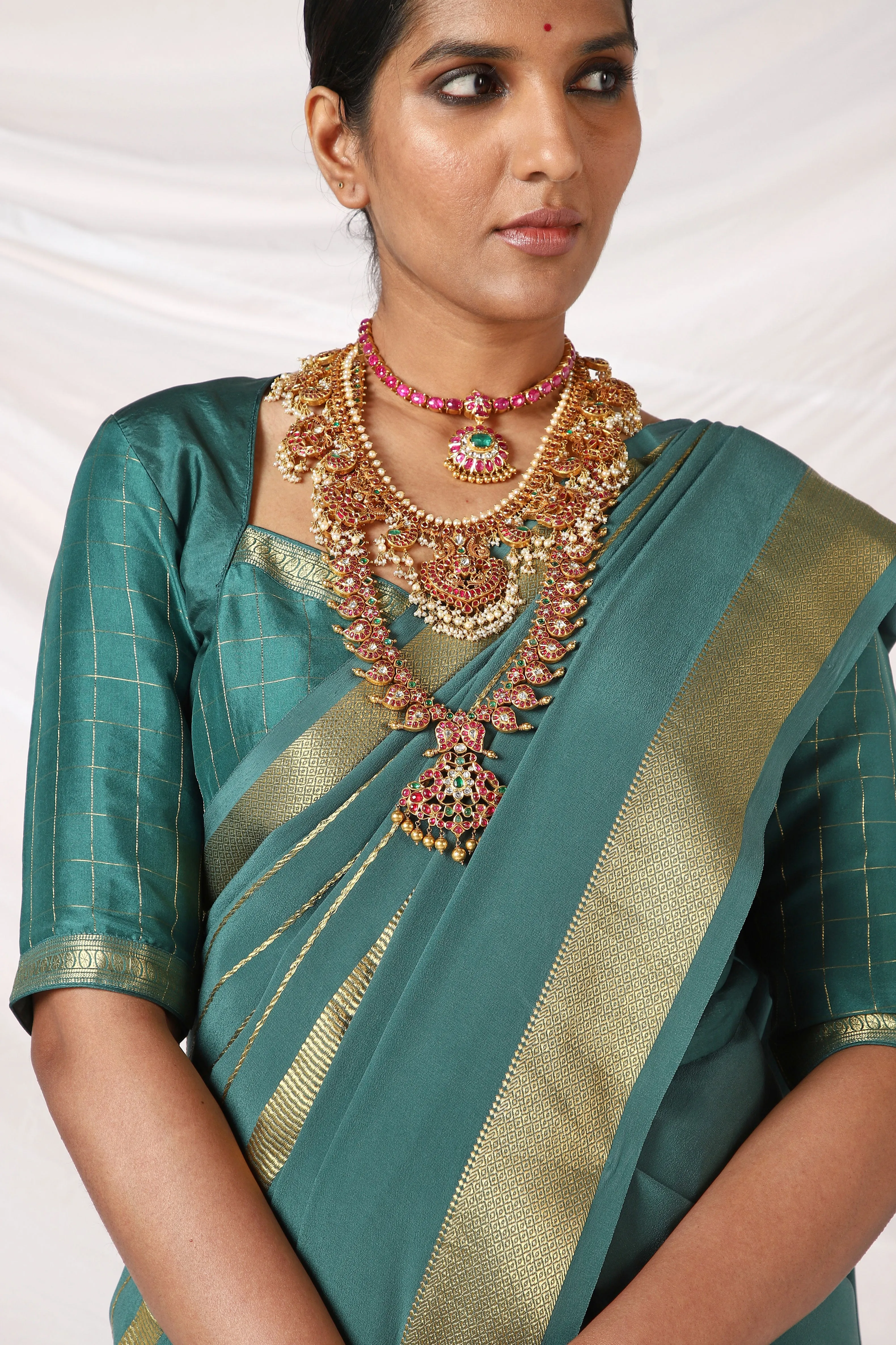 Evergreen Chandi Saree