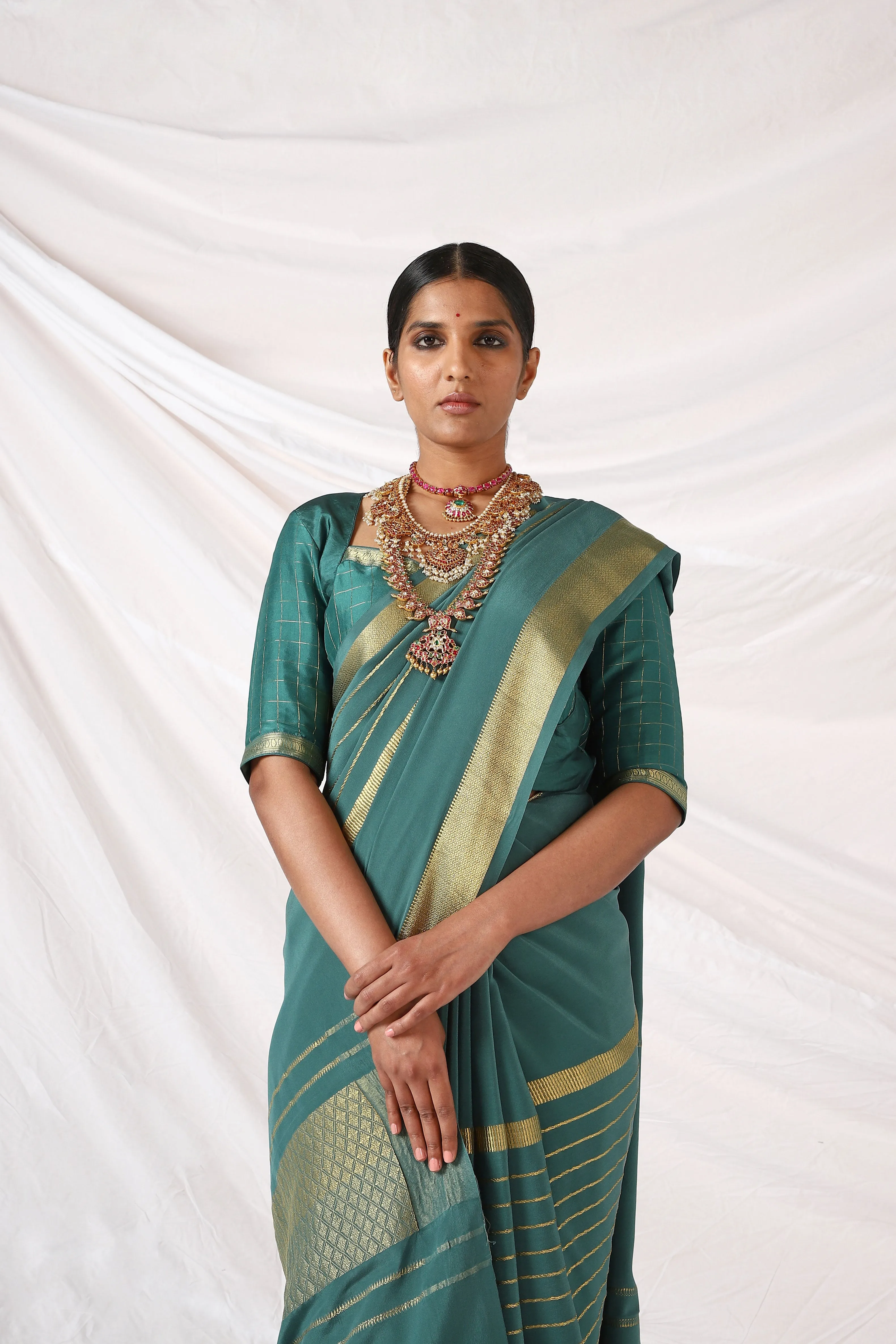 Evergreen Chandi Saree